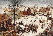 BRUEGEL, Pieter the Elder The Numbering at Bethlehem oil